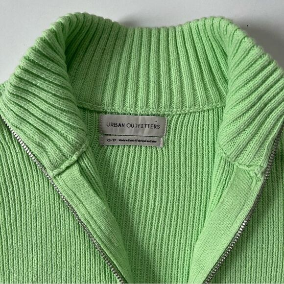 Urban Outfitters Hill Half-Zip Cropped Sweater XS - Picture 6 of 9